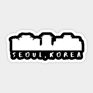 Seoul, Korea - Skyline Sticker